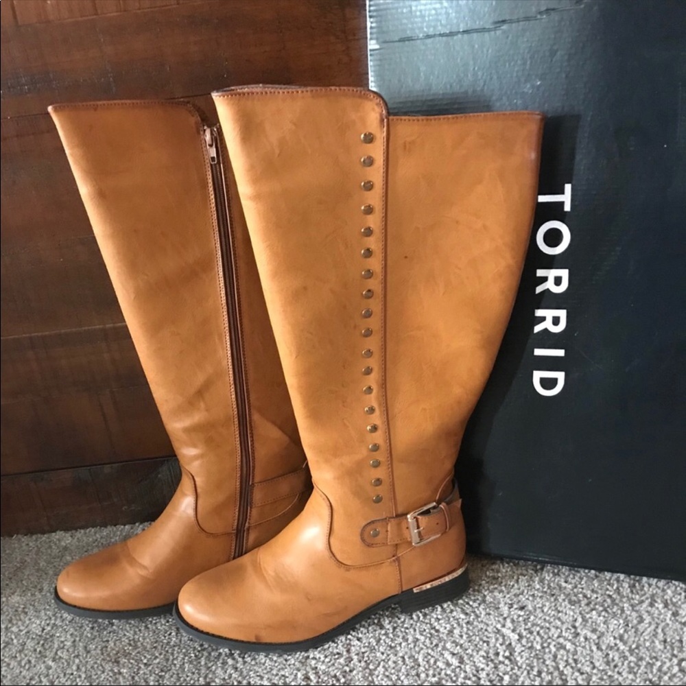 Torrid Tan Camel Riding Boots Sz 10